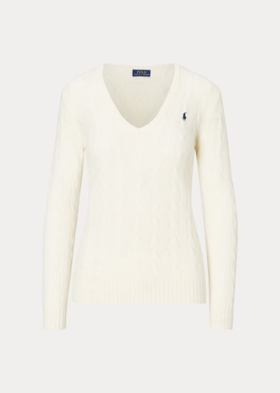 Dámské Svetr Polo Ralph Lauren Cable Vlna-Cashmere - 14870-MGWZ